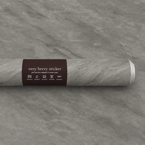Miniatura 12 de Papel de contacto de mármol Very Berry Sticker (Blanco, 15.7" x 78", 1 paquete) Envoltura de encimera despegar y pegar, vinilo impermeable, amigable
