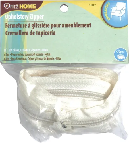 Miniatura 10 de Dritz Home 9069 Cremallera de tapicería de latón, 72 pulgadas, beige