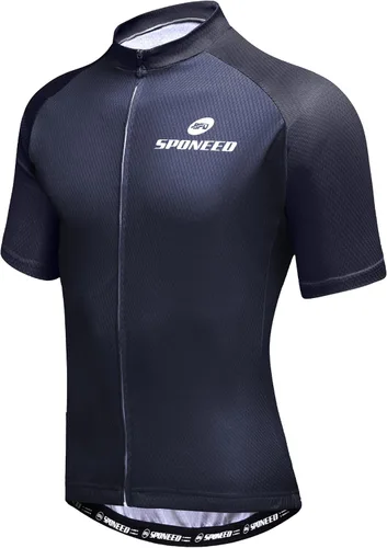 Miniatura 15 de sponeed - Jerséis de ciclismo para hombre, tops, camisas de ciclismo, manga corta, atuendo de ciclismo, chaqueta de ciclismo de cierre completo