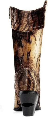 Miniatura 8 de ANN CREEK Botas 'Orenta' de moda con estampado de tigreanimal para mujer