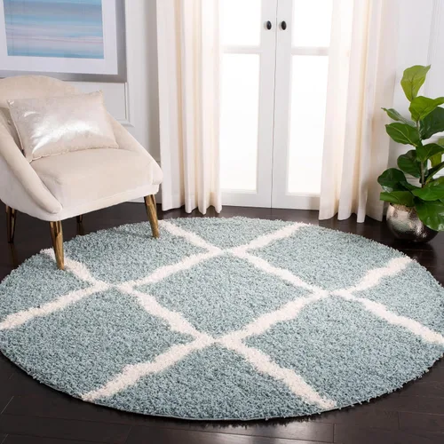 Miniatura 42 de Safavieh - Dallas Shag Collection SGD257A - Alfombra de área con diseño de enrejado de 10 x 14 pies