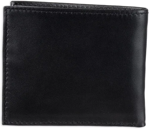 Miniatura 3 de Tommy Hilfiger billetera de piel para hombre, delgada y plegable, con 6bolsillos para tarjetas de crédito y ventana extraíble para identificación