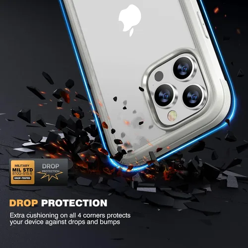 Miniatura 72 de Diaclara Funda diseñada para iPhone 16, mejorada [protección completa de la cámara], carcasa resistente de cuerpo completo con protector de pantalla