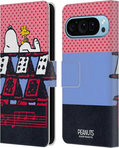 Miniatura 33 de Head Case Designs Officially Licensed Peanuts Snoopy & Woodstock 2 Halfs and Laughs Leather Wallet Case Compatible with Google Pixel 8 Snoopy