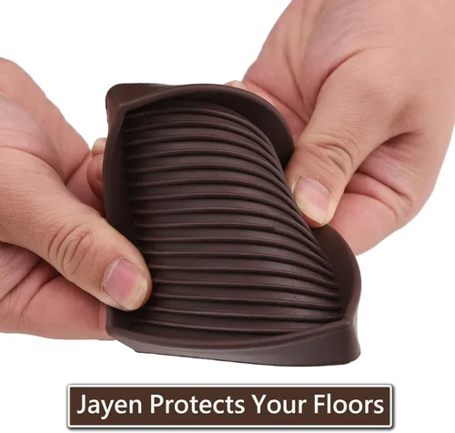 Miniatura 7 de Copas cuadradas de goma para muebles de 3 x 3, almohadillas antideslizantes para muebles, tapones de cama con agarre, protegen cualquier suelo