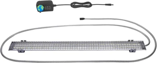 Miniatura 7 de HappyBird Lighting - Luz de jaula para pájaros con protector para masticar, luz LED de espectro completo para mascotas, simula el entorno natural