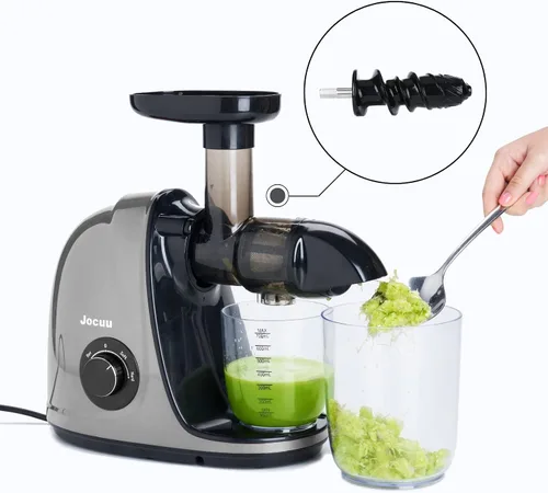 Miniatura 2 de JOCUU ZM1503 - Kit de accesorios para exprimidor con cuerpo principal, barrena en espiral, filtro, tolva de alimentación y taza final incluida