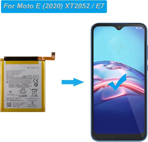 Miniatura 5 de Batería de repuesto LC40 compatible con Moto E (2020) XT2052 / E7 con herramientas 3550mah