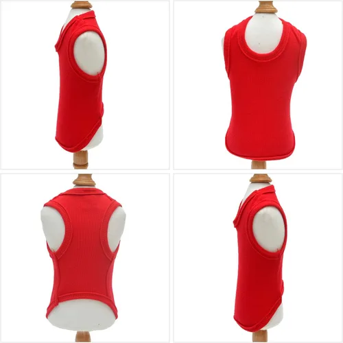 Miniatura 7 de Lovelonglong Ropa para mascotas de verano 2019, ropa para perro, camisetas en blanco, camisetas acanaladas, chalecos de hilo superior para perros