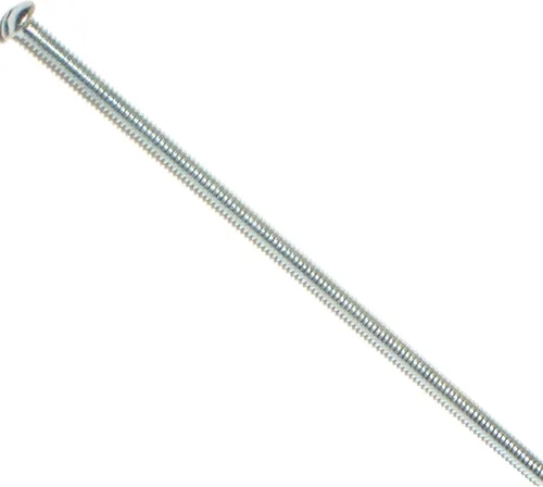 Miniatura 11 de Hard-to-Find Fastener 014973315559 Tornillos de máquina redondos ranurados, 8-32 x 3-1/2, pieza-15, zinc