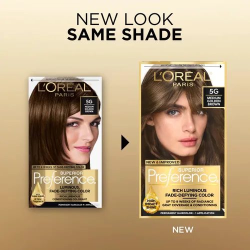 Miniatura 125 de L'Oreal Paris Superior Preference - Tinte permanente luminoso que desafía la decoloración, tinte para el cabello hasta 9 semanas de resplandor, 09