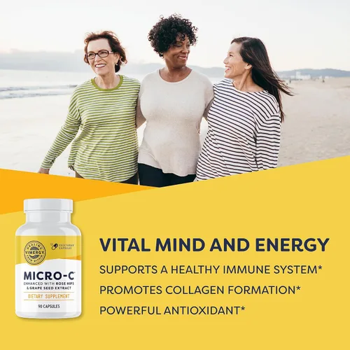 Miniatura 2 de Vimergy Micro-C® Cápsulas de Vitamina C – 500mg por cápsula, Apoya la salud inmunológica*, Promueve la producción de colágeno, Apoya huesos