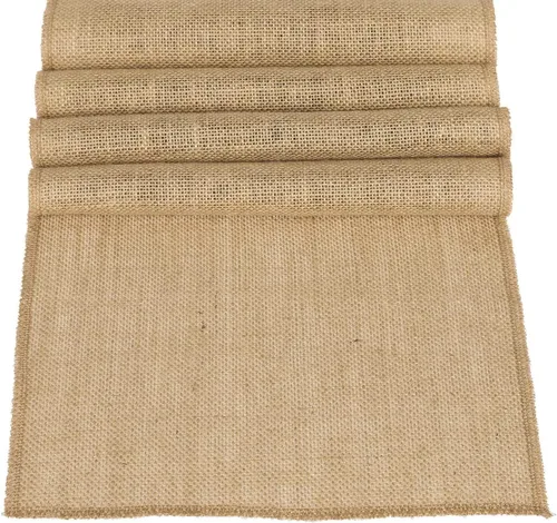 Miniatura 4 de MDS - Paquete de 5 caminos de mesa de arpillera para boda de 12 pulgadas x 10 yardas de largo, rollo para estilo granja, manteles individuales