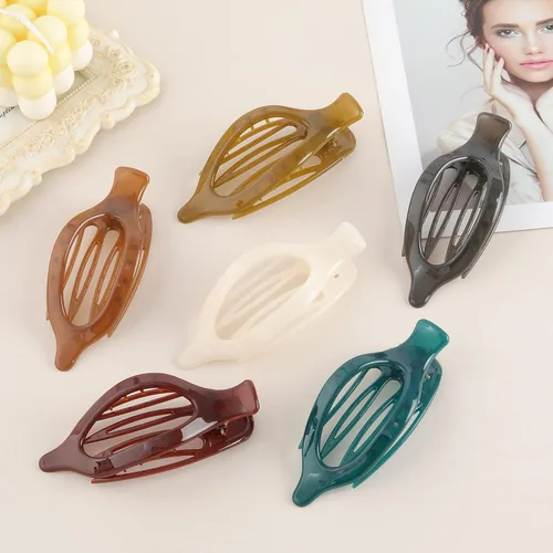 Miniatura 7 de Pinzas de pelo planas francesas para mujer, 6 pinzas planas para cabello fino y grueso, agarre fuerte, agarre antideslizante, pinzas para el cabello