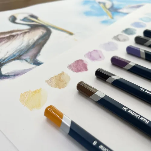Miniatura 4 de Derwent Lápices de colores acuarelables, lápices de acuarela, para dibujo, arte, en estuche metálico, 12 unidades (32881)
