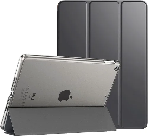 Miniatura 13 de TiMOVO Funda inteligente delgada para iPad 10.2 para iPads de 9ª/8ª/7ª generación, funda protectora translúcida de PC dura con soporte, color blanco