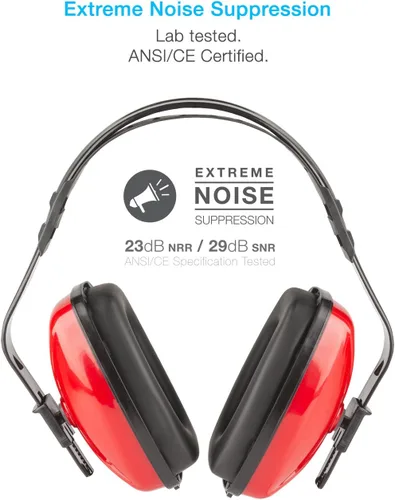 Miniatura 2 de Cyber Acoustics Professional Safety Lightweight Ear Muffs for Hearing Protection and Noise Reduction