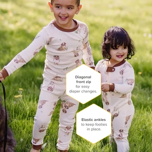 Miniatura 251 de Burt's Bees Baby - Pijama de una pieza para bebé, mameluco para dormir y jugar, algodón 100% orgánico, cremallera frontal
