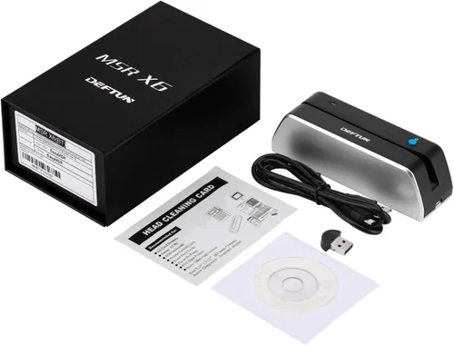 Miniatura 7 de Deftun Bluetooth MSR-X6(BT) MSRX6BT Lector de tarjetas de rayas codificador mini portátil