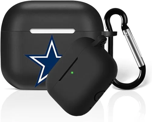Miniatura 24 de Funda protectora de silicona para 49ers compatible con AirPods de 1ª/2ª generación, funda de carga, llavero