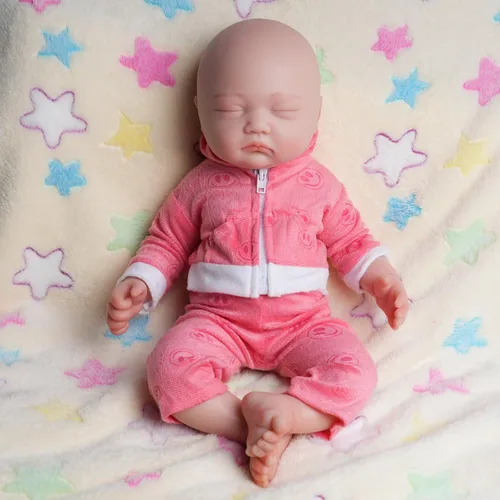 Muñecas de bebé Reborn de 17.55" no son muñecas de vinilo, muñeca de recién nacido realista de silicona suave muñecas de bebé recién nacidas de