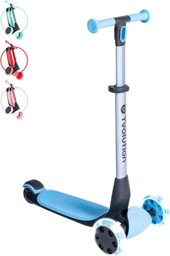 Yvolution Y Glider Nua | Patinete plegable de tres ruedas para niños con accesorio de almacenamiento para niños a partir de 3 años