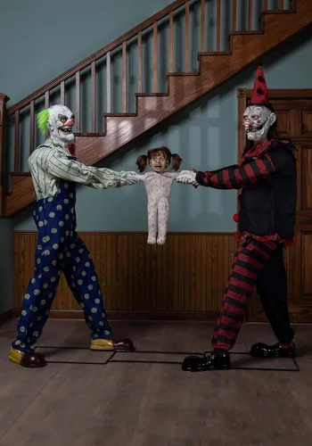 Miniatura 2 de Seasonal Visions Clowns Tug of War Animated Prop