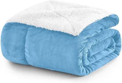 Miniatura 29 de MOONLIGHT20015 Mantas Sherpa de color rosa bebé tamaño King para cama – Paquete al por mayor de 9 mantas Sherpa – Manta suave y esponjosa