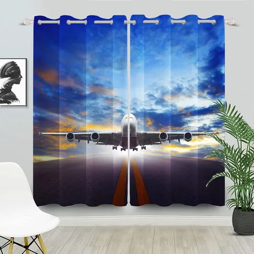 Miniatura 31 de Cortinas opacas de fútbol para dormitorio de niños, con temática deportiva, para sala de fútbol, cortinas de fútbol en blanco y negro