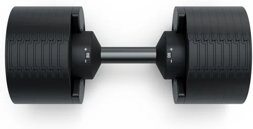 Matrix Fitness DB80 - Mancuernas ajustables de 80 libras | Ajustes rápidos para entrenamiento de fuerza y HIIT | Reemplaza 16 pares de mancuernas,