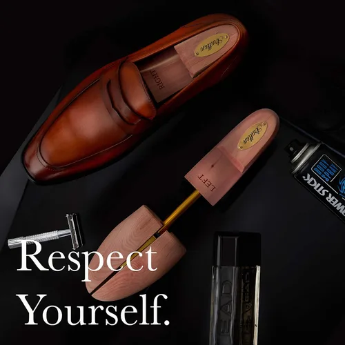 Miniatura 4 de STRATTON ZAPATO DE CEDRO DE PUNTA DIVIDIDA AJUSTABLE PARA HOMBRE Paquete de 2 Cultivado en Estados Unidos Gran regalo para hombres