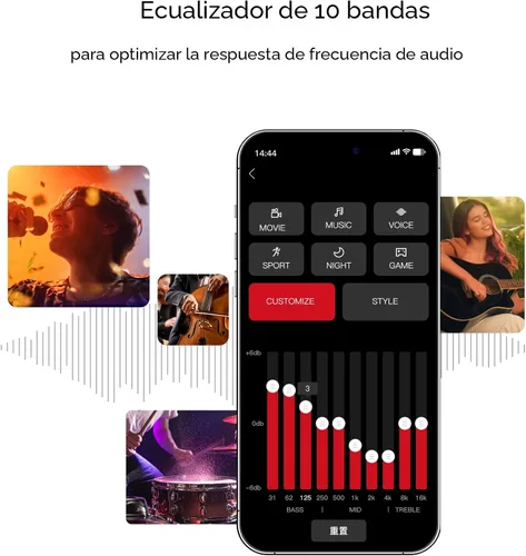 Miniatura 8 de ULTIMEA Barra de sonido de 7.1 canales con Dolby Atmos, sistema de sonido envolvente para TV con 4 altavoces envolventes, barra de sonido para Smart