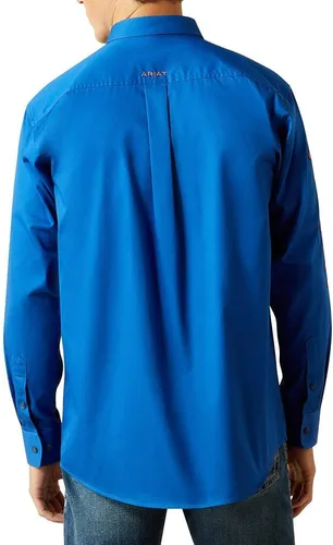 Miniatura 110 de Ariat Camisa de sarga con logotipo del equipo para hombre
