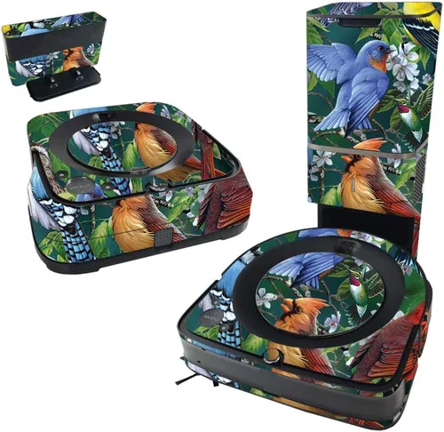 Miniatura 11 de MightySkins Skin compatible con iRobot Roomba s9+ Vacuum & Braava Jet m6 Bundle – Mármol ámbar, cubierta de vinilo duradera y única Fácil