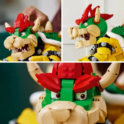 Miniatura 3 de LEGO Super Mario The Mighty Bowser, kit de construcción y exhibición en 3D, figura de personaje coleccionable y posable con plataforma de batalla