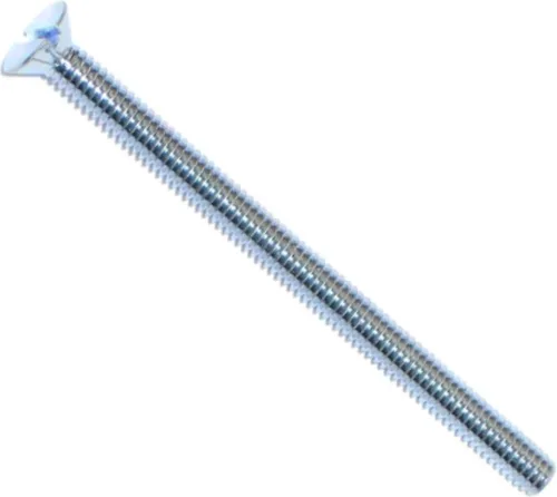 Miniatura 3 de Hard-to-Find Fastener 014973271565 Tornillos de máquina planos ranurados, 0.118 in-0.020 x 0.394 in, pieza-25
