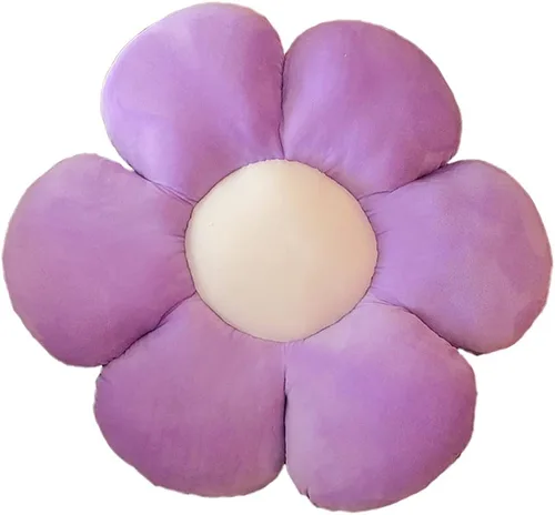 Miniatura 13 de lannery Almohada de felpa con flores, cojín de asiento para el suelo en forma de flor, juguete para leer, habitación, ver la televisión