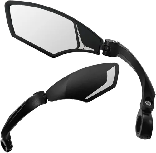 Miniatura 4 de Hafny - Espejo para manubrio de bicicleta – Vidrio HD, ángulo amplio, ajustable 360° de vista trasera – Resistente a roturas, antirreflejos