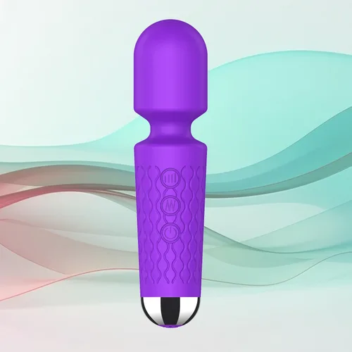 Miniatura 8 de Masajeador personal de espalda, masajeador de mano impermeable y recargable, 20 velocidades, 8 patrones, masaje de vibración, perfecto para Negro