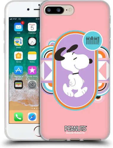 Miniatura 31 de Head Case Designs Snoopy Deco Dreams - Funda de gel suave con licencia oficial de Peanuts Blue Pattern compatible con Apple iPhone 7 Plus/iPhone 8