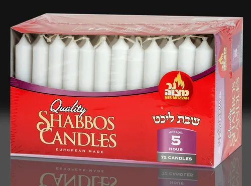 Miniatura 5 de Ner Mitzvah – Velas clásicas color blanco – paquete grande – para Sabbat, mesas de cena, restaurantes, ceremonias y de emergencia – de larga duración