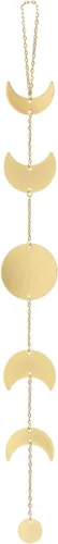 Mkono Colgante de Pared de Fases Lunares de Metal Decoración Bohemia para el Hogar Guirnalda de Luna Elegante Vertical para Dormitorio Cuarto de