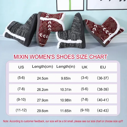 Miniatura 2 de Botas cómodas y esponjosas de piel sintética para mujer, botas de tobillo de espuma viscoelástica suave, zapatos de meter para casa, suela