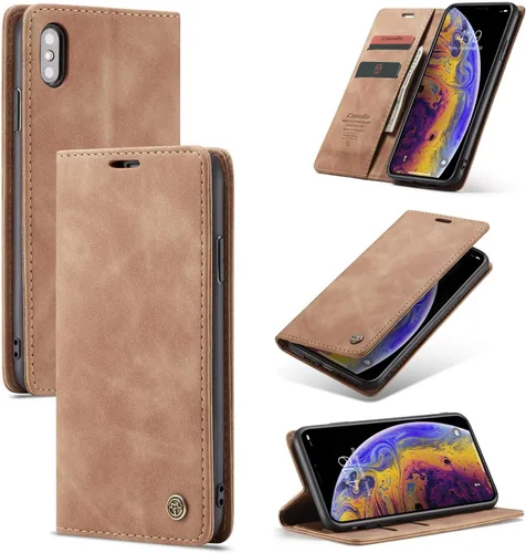 Miniatura 14 de SINIANL Funda para iPhone 7/8, Funda de cuero tipo billetera con tarjetero Cierre magnético Kickstand a prueba de golpes Fundas protectoras