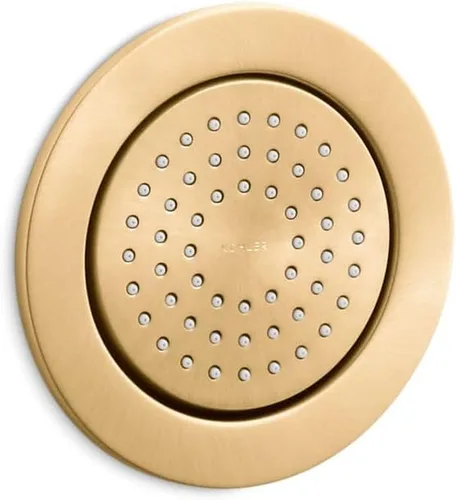 Kohler 8014-2MB WaterTile Round Round Spray corporal de 54 boquillas con spray calmante Latón cepillado vibrante.
