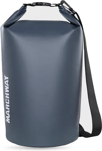 Miniatura 10 de MARCHWAY - Bolso seco flotante e impermeable 1.32/2.64/5.28/7.93/10.57 galones, parte superior enrollable, mantiene secos equipos de kayak rafting