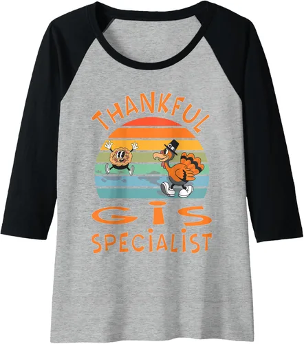 Miniatura 10 de GIS Specialist Job Funny Thanksgiving Raglan Baseball Tee