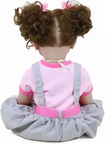 Miniatura 9 de Koala Cuddles - Muñeca realista Reborn de 22 pulgadas con pelo enraizado, cara pintada a mano en 3D y cuerpo de vinilo suave completo, atuendo rosa