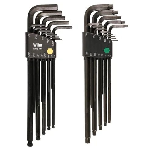 Wiha 36694 Torx - Juego de llaves en L de brazo largo, 26 piezas