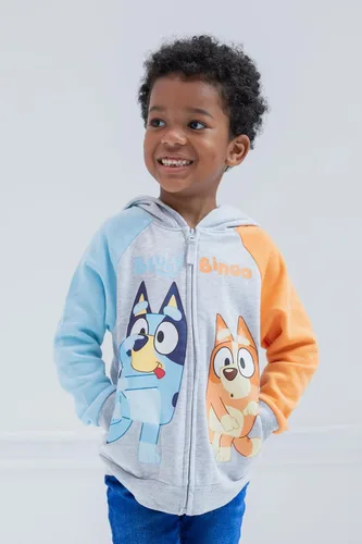 Miniatura 2 de Bluey Sudadera con capucha de forro polar con cremallera para niños pequeños a niños grandes (2T - 10-12)